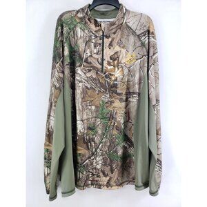 Realtree Xtra Half Zip Pullover Men's Size 2X Camouflage